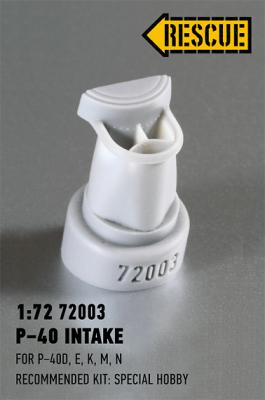 P−40 intake (for P−40D, E, K, M, N) for Special Hobby kit