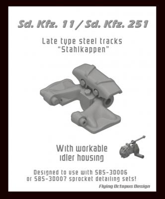 Sd.Kfz.11/Sd.Kfz. 251 late type steel tracks (Stahlkappen)