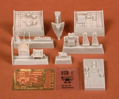 Ki-43-II Hayabusa (Oscar) cockpit set for Hasegawa kit