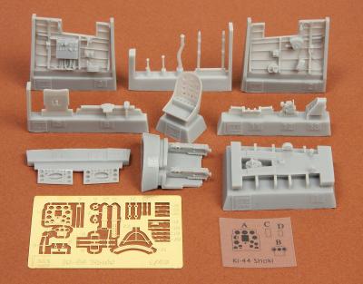 Ki-44 Shoki (Tojo) cockpit set for Hasegawa kit