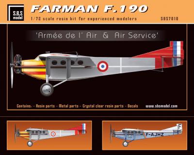 Farman F.190 'Armée de l'Air & Air service' full resin kit