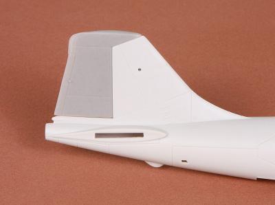 E.E. Canberra correct rudder for Airfix kit