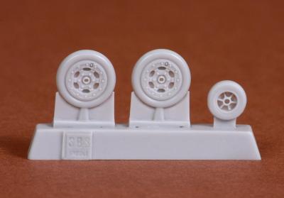 Hawker Hunter wheel set for Revell kit