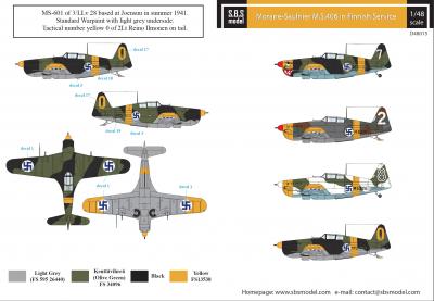 Morane-Saulnier M.S. 406 in Finnish Service