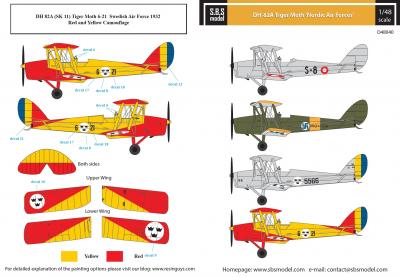 De Havilland DH-82A Tiger Moth 'Nordic Air Forces'