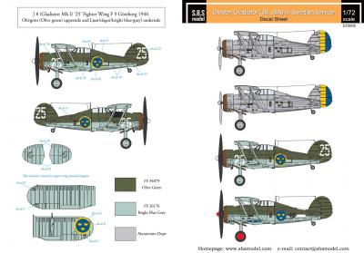 Gloster Gladiator in Swedish Service VOL.I