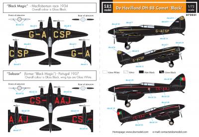 De Havilland DH-88 Comet 'Black' (Black magic & Salazar)