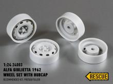 Alfa Giulietta 1962 wheel with hubcap for Protar/Italeri kit