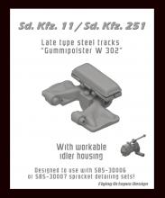 Sd.Kfz.11/Sd.Kfz. 251 late type steel tracks (Gummi. w 302)