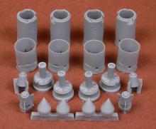 B-58 Hustler seamless engine intakes for Revell/Monogram kit