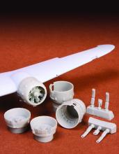 Bristol Blenheim engine cowling + exhaust set for Airfix kit