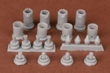 B-58 Hustler seamless engine intakes for Italeri kit