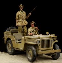 British Driver & Tommy Western Desert WW II