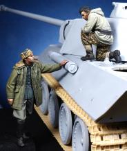 German Panther Commander & Waffen SS Officer WW II