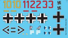 Hispano HA-1112 M1L 'Movie Star' decal sheet + resin parts  - 2.