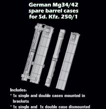 German Mg34/42 spare barrel cases for Sd. Kfz. 250/1 - 3.