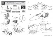 Mirage III C detail set (cockpit&wheel bays) - 1.