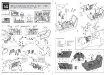 Messerschmitt Bf-109G-10 cockpit set for Hasegawa kit - 1.