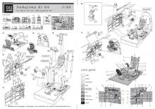 Ki-84 Hayate (Frank) cockpit set for Hasegawa kit - 1.