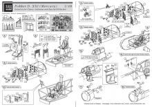 Fokker D XXI detail set (Mercury) for CA/Special Hobby kit - 1.