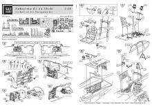 Ki-44 Shoki (Tojo) cockpit set for Hasegawa kit - 1.