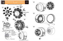 Bristol Blenheim Mk. I engine & cowling set for Airfix kit - 1.