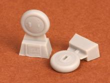 Gloster Gladiator wheels (covered) for Airfix kit - 1.