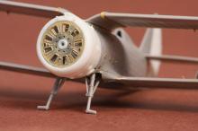 Polikarpov I-153 Chaika cowling & exterior set for ICM kit - 1.