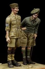 British NCO & Scottish Highlander Western Desert WW II - 1.